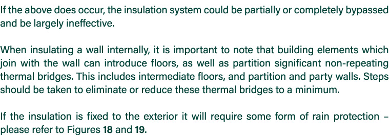 If the above does occur, the insulation system could be partially or completely bypassed and be largely ineffective     